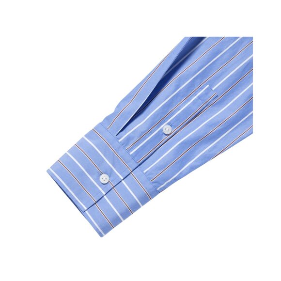 Uniqlo Striped Cotton Long-Sleeve Long Shirt Dress. Size M. It Has Pockets! - Picture 9 of 10